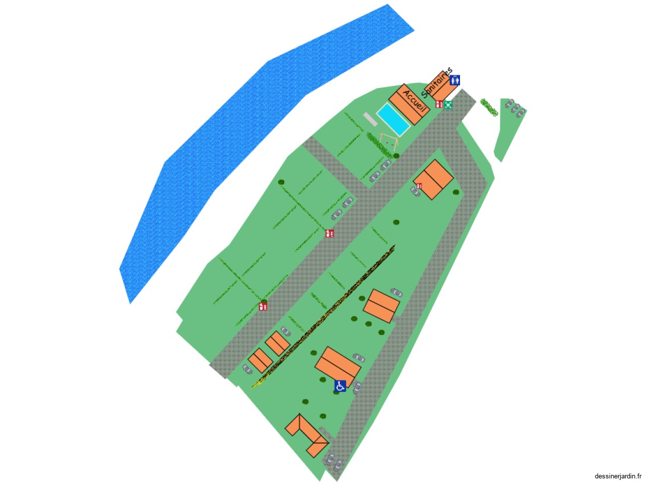 camping plan 2 CHALETS