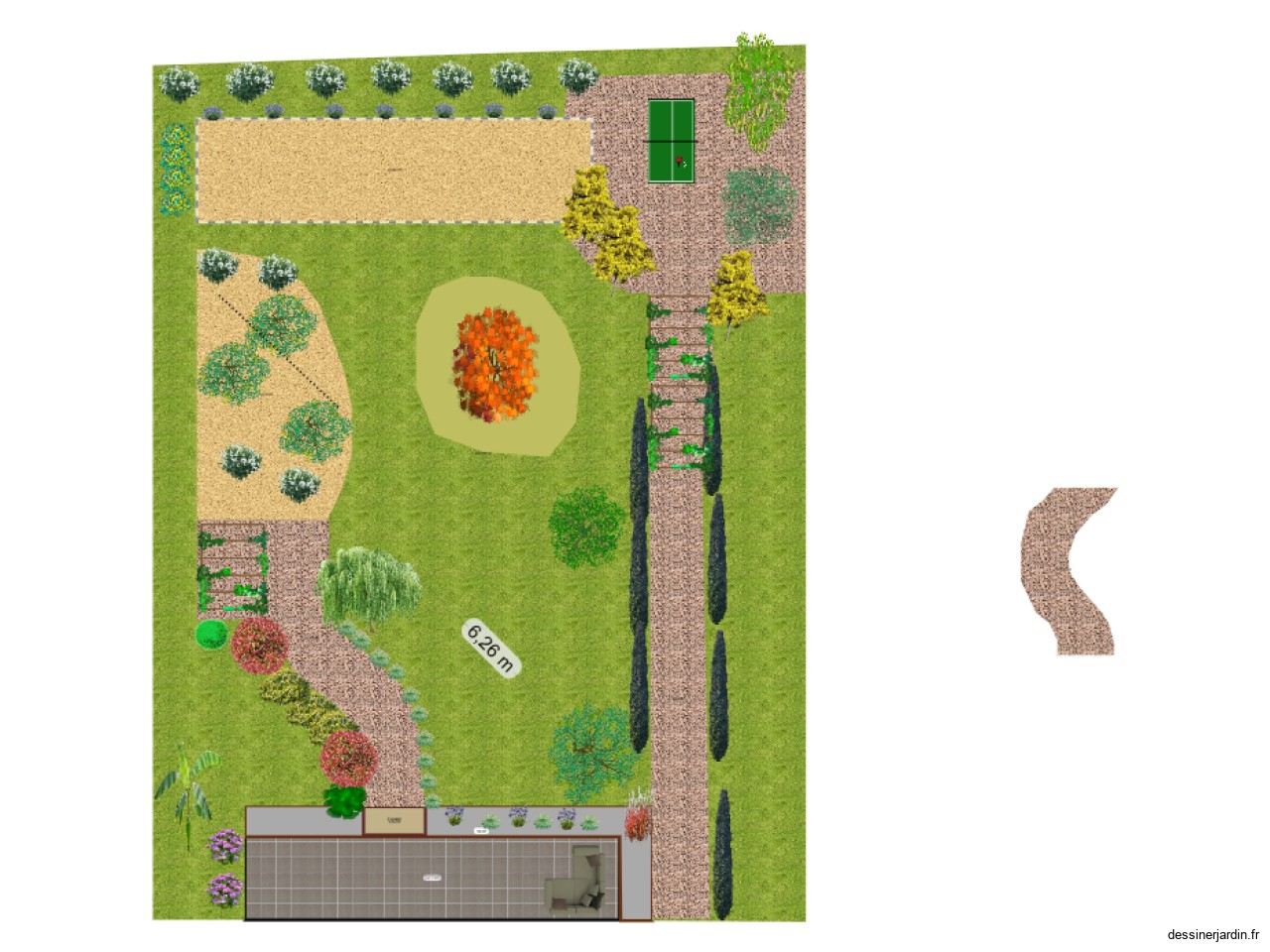 Aménagement paysager parentis