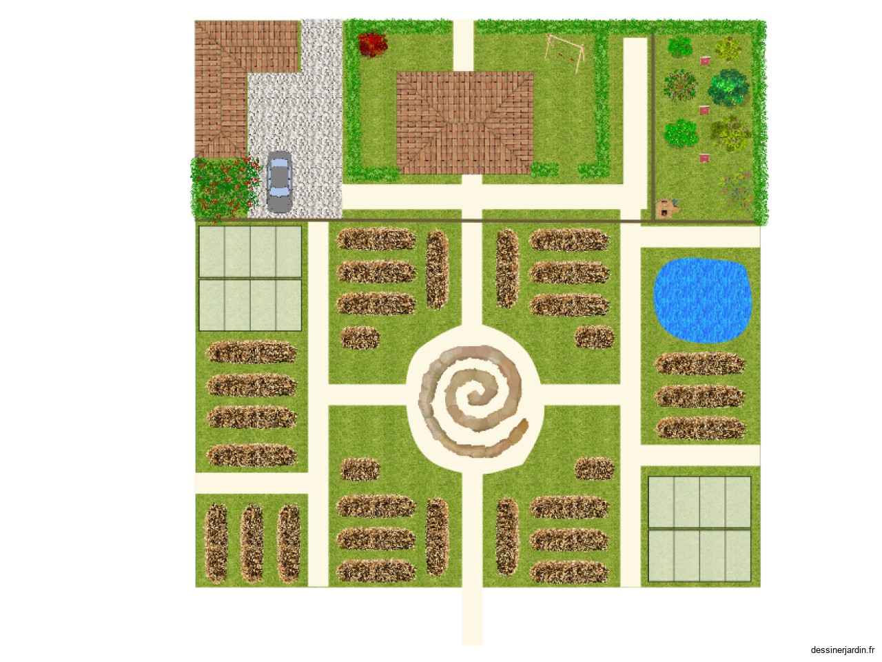 Plan concept - 1000m²