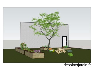 Jardin Éco-quartier Phase 2 vue salette