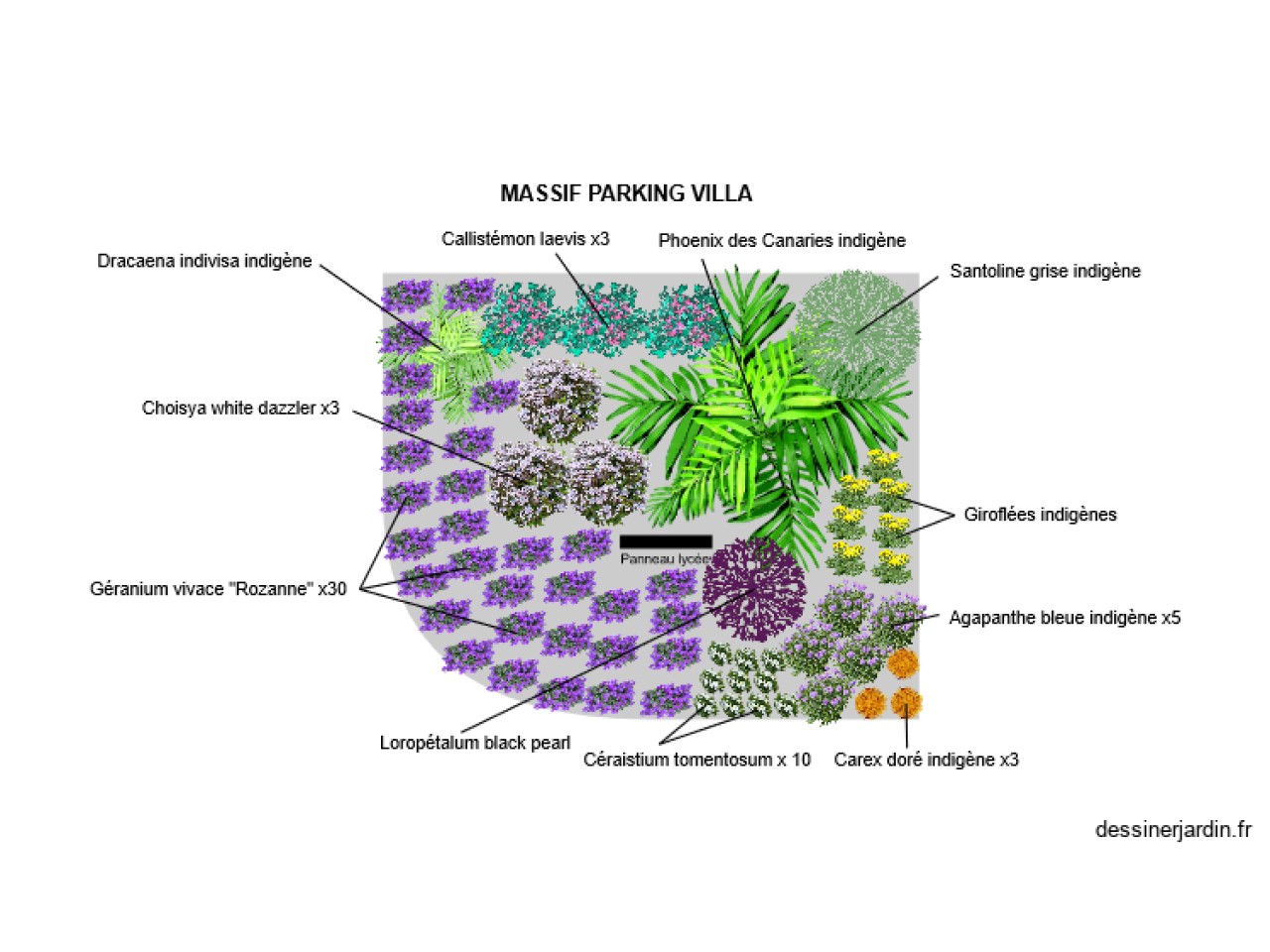 Massif parking villa