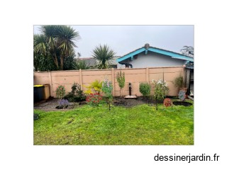 derrière avec fleurs