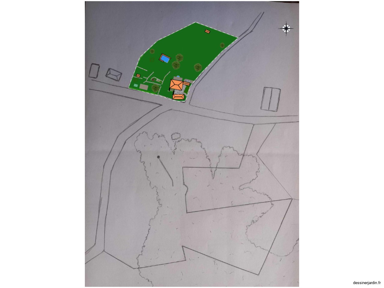 Lacoste jardin maison - Côté Nord