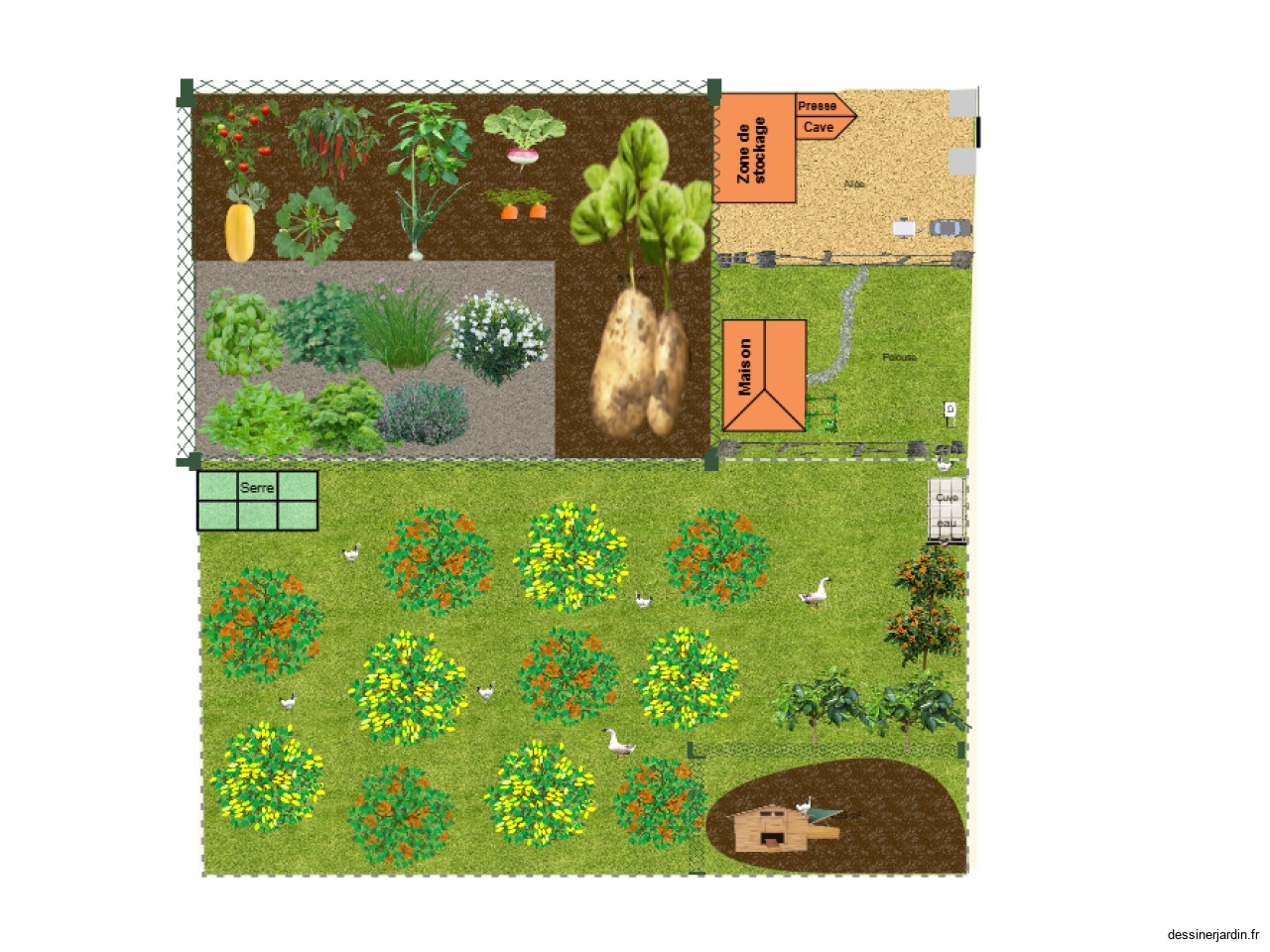 Plan terrain 1 hectare