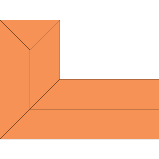 Toiture en L 5 pans haut