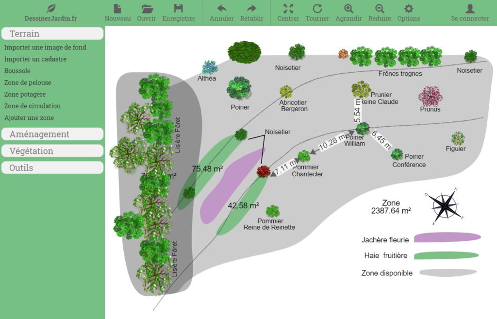 Réaliser un plan de jardin avec dessinerjardin.fr